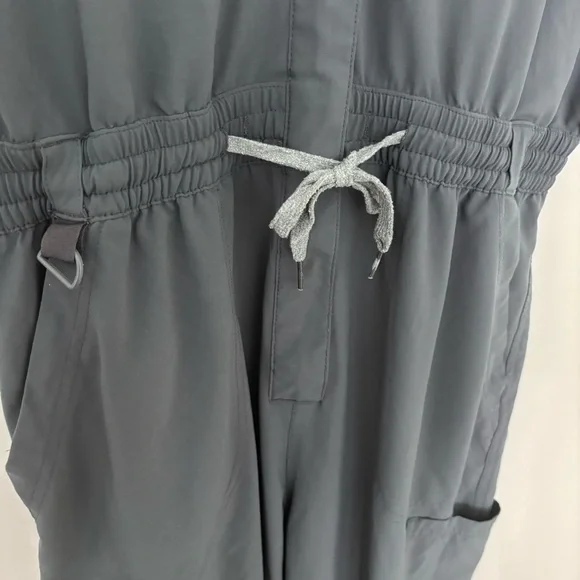 Wonderwink renew gray hospital utility Jumpsuit with Drawstring Waist M - Picture 9 of 16